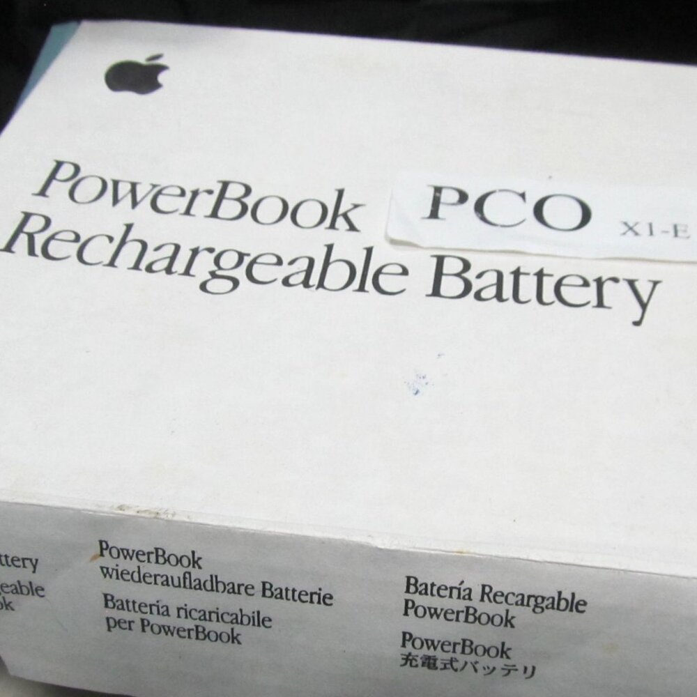"Antique" Apple PowerBook PCO X1-E Rechargeable Battery Box -Box Only/no Battery